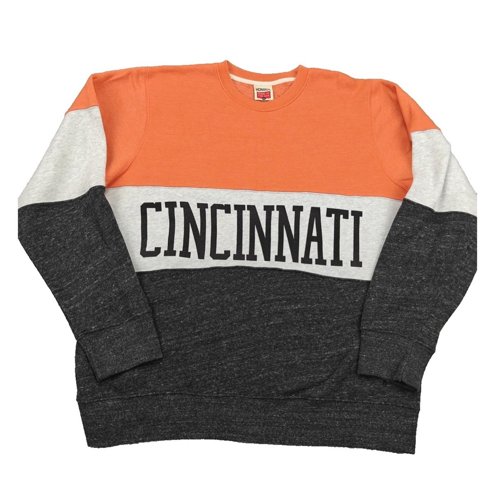 Homage‎ Cincinnati Sweater Mens 2XL Crewneck Made USA Retro Pullover